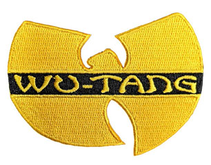 WU TANG CLAN logo cut out YELLOW PATCH